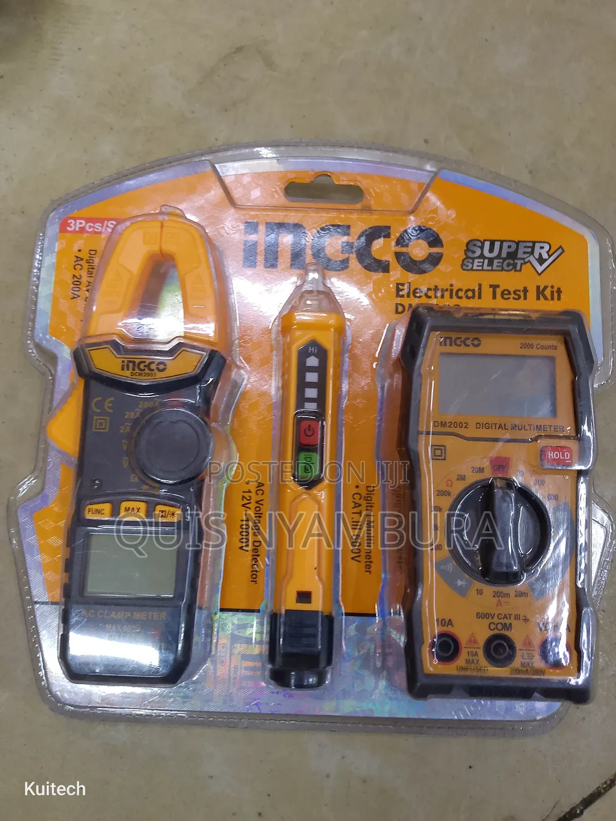 Ingco Electrical Test Kit Digital Clamp Meter.