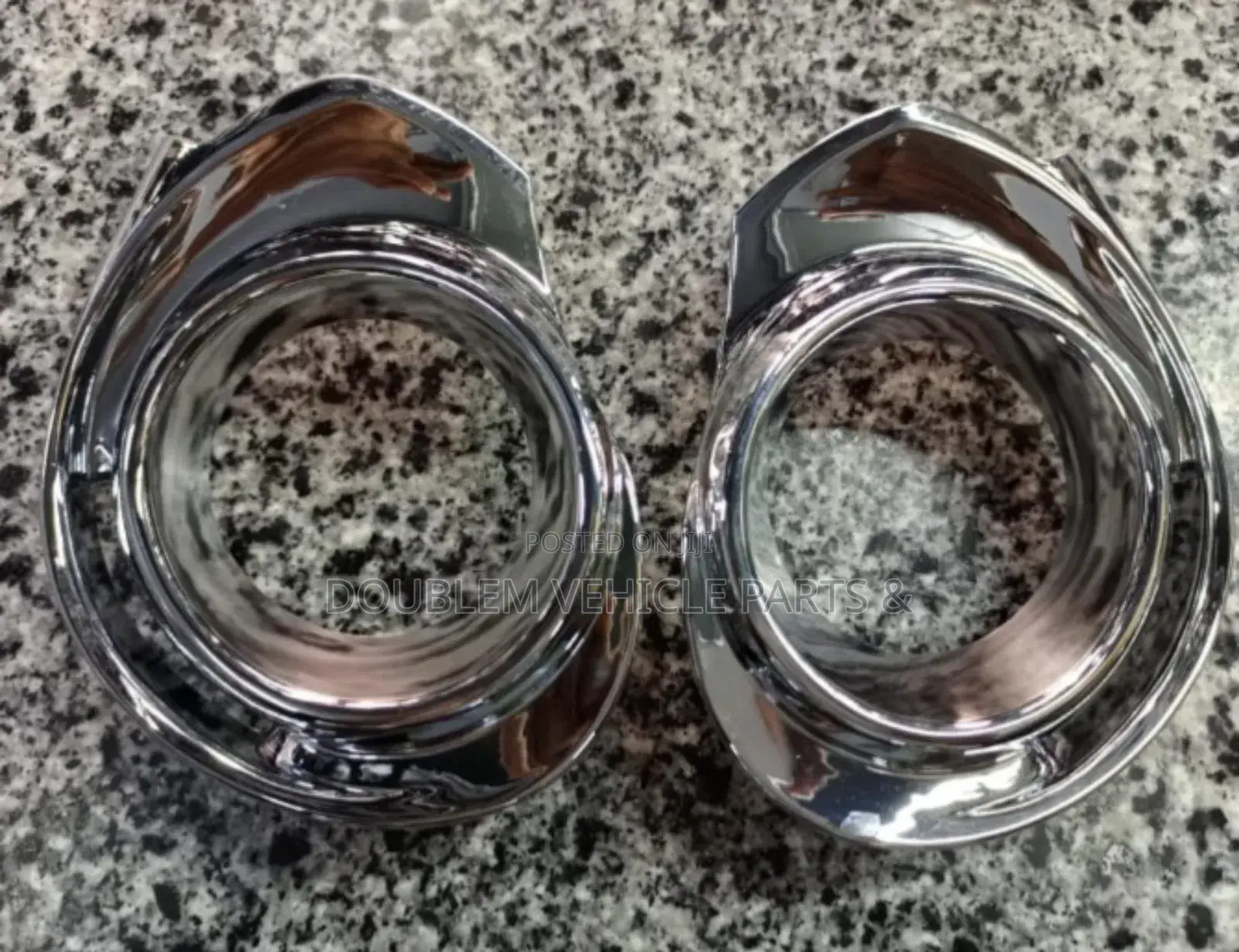 Foglight Covers Toyota Aqua 2015 Silver Chrome Shiny