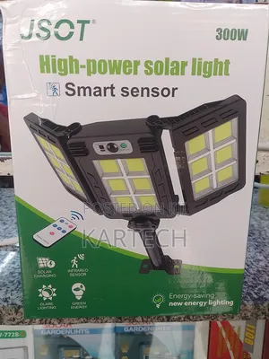 JSOT 300W Foldable High Power Solar Lamp Smart Sensor