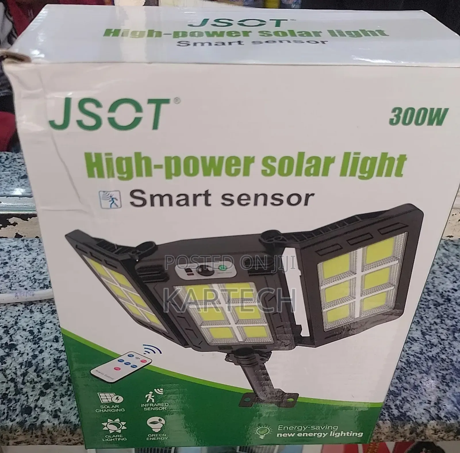 JSOT 300W 3 Head High Power Solar Street Light Smart Sensor