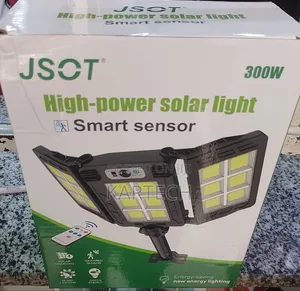 JSOT 300W 3 Head High Power Solar Lamp Smart Sensor