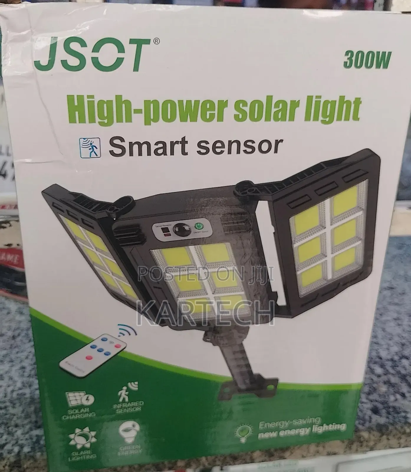 3 Heads JSOT 300W Foldable High Power Solar Lamp