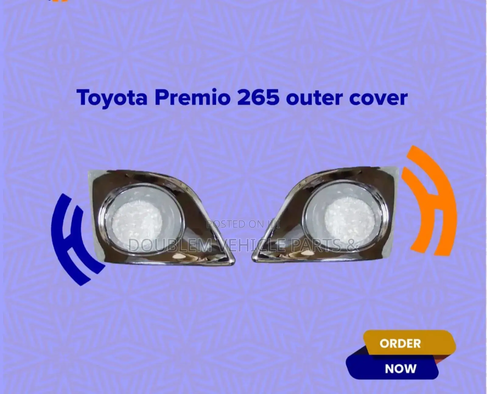 Foglamp Covers Toyota Premio 2010/265 Outer Silver