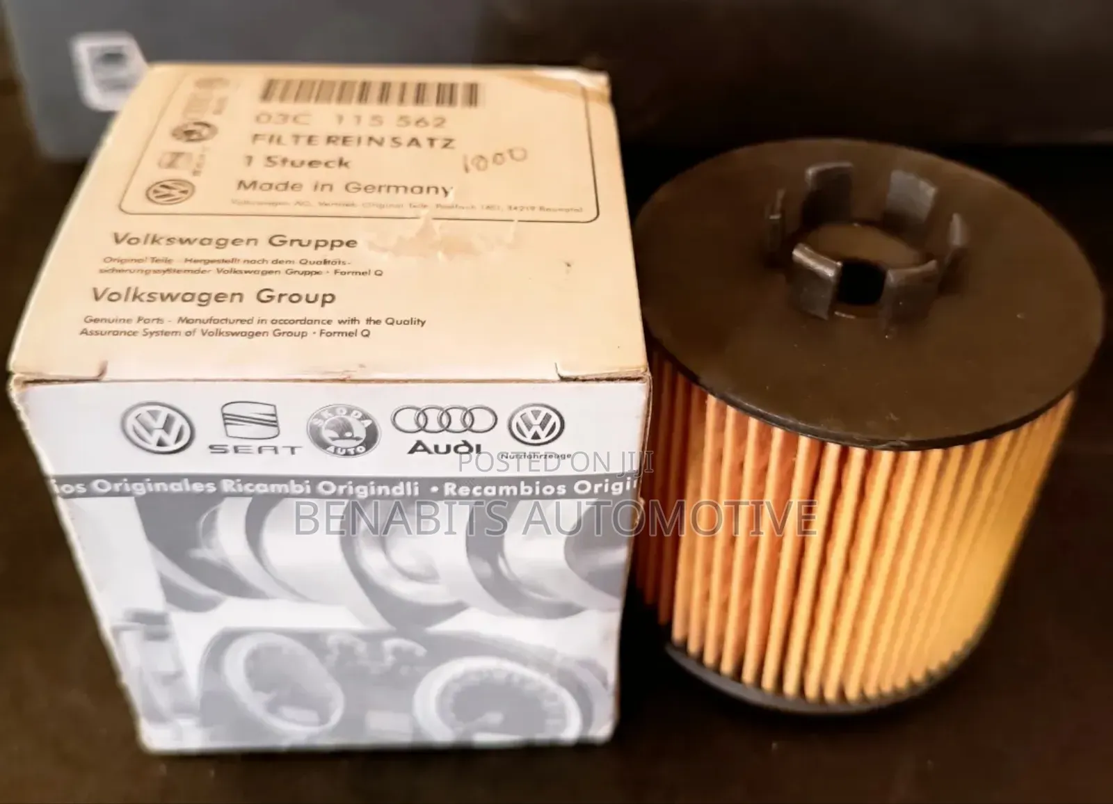 Vw Audi Oil Filter 03c 115 562