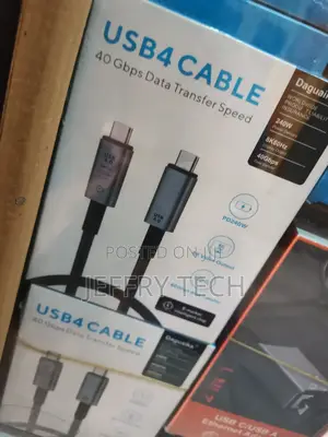 USB C Thunderbolt 4 Cable, 40gbps, 240W Fast Charging Cord A