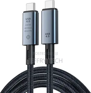 USB C Thunderbolt 4 Cable, 40gbps, 240W Fast Charging Cord A