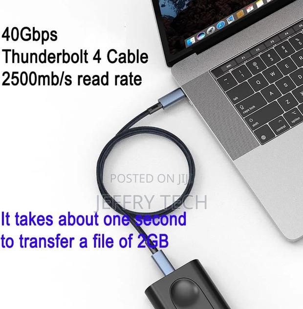 USB C Thunderbolt 4 Cable, 40gbps, 240W Fast Charging Cord A - thumbnail 4