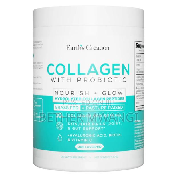 Earth's Creation Hydrolyzed Collagen Peptides + Probiotics - main view