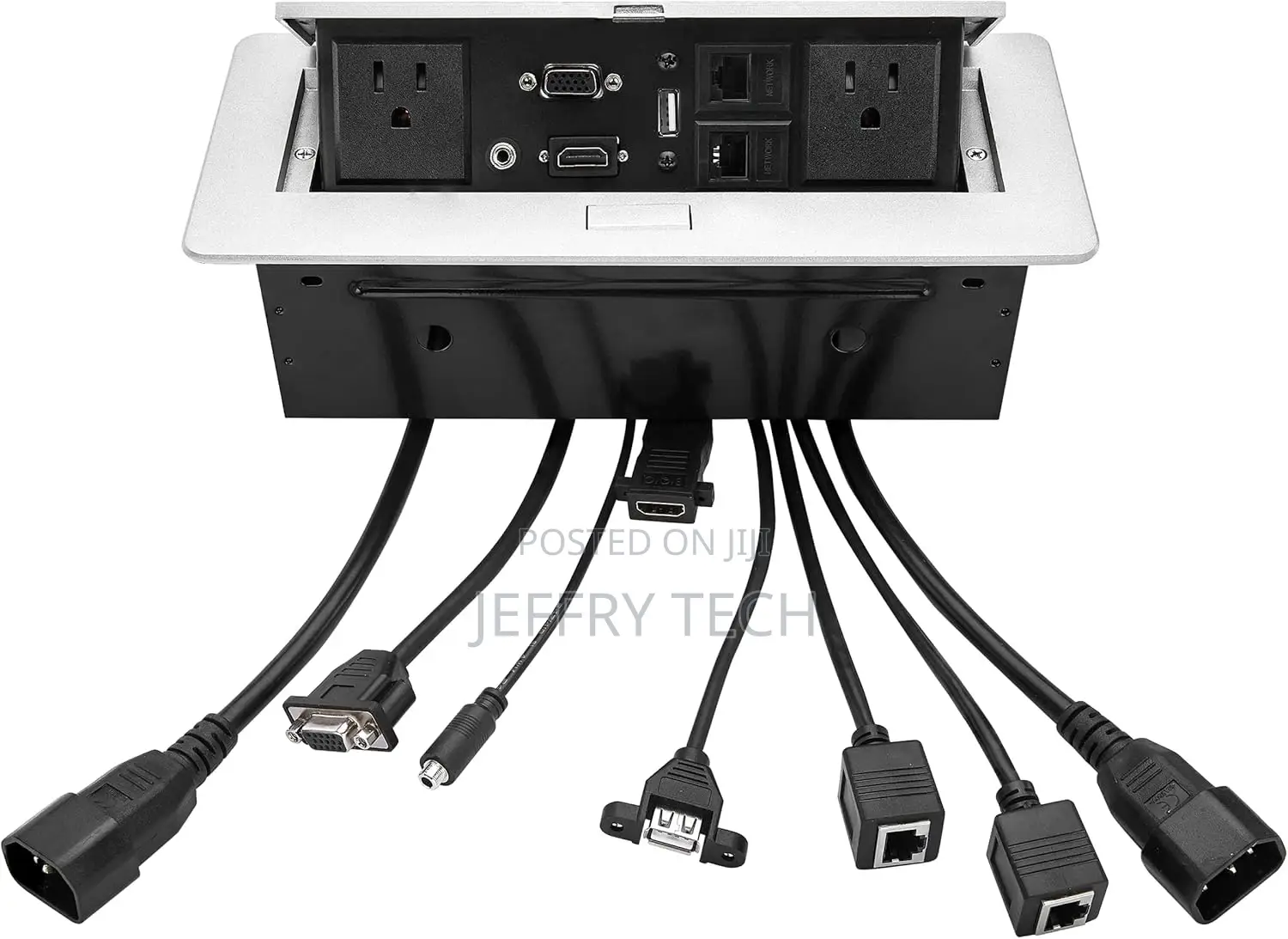 Pop Up Outlet Desktop Connection Box With 2 Independent Powe
