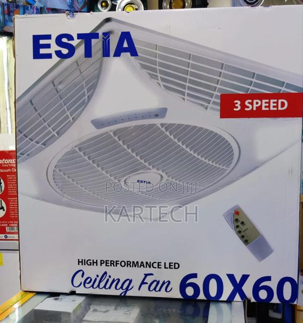Estia 3 Speed Recessed Ceiling Louver Fan 60cmx60cm