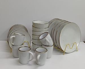 White 24 PCS Ceramic Dinners Set - thumbnail 2
