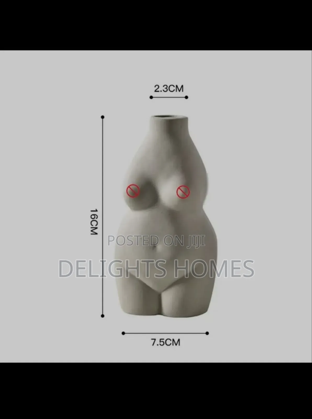 Resin Art Body Vase Statue-Alp