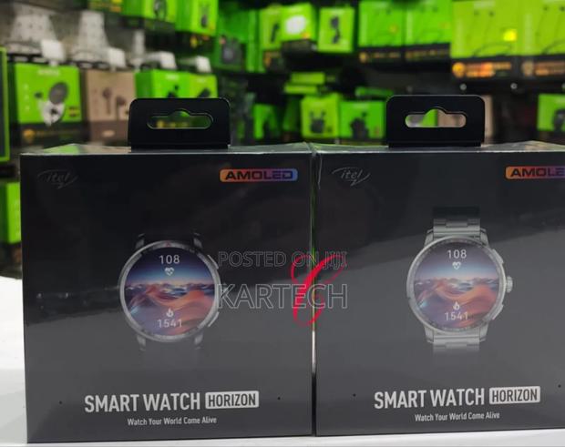 Itel Horizon ISW-N8 Smart Watch Rubber Strap (Gold Face) - thumbnail 3