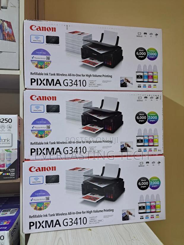 Canon Pixma G3410 A4 Colour Multifunction Printer - thumbnail 3