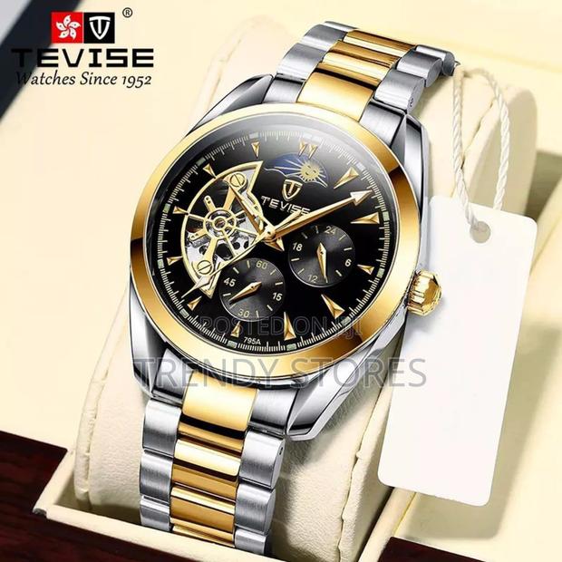 Rose Gold Tevise Automatic Gents Watch