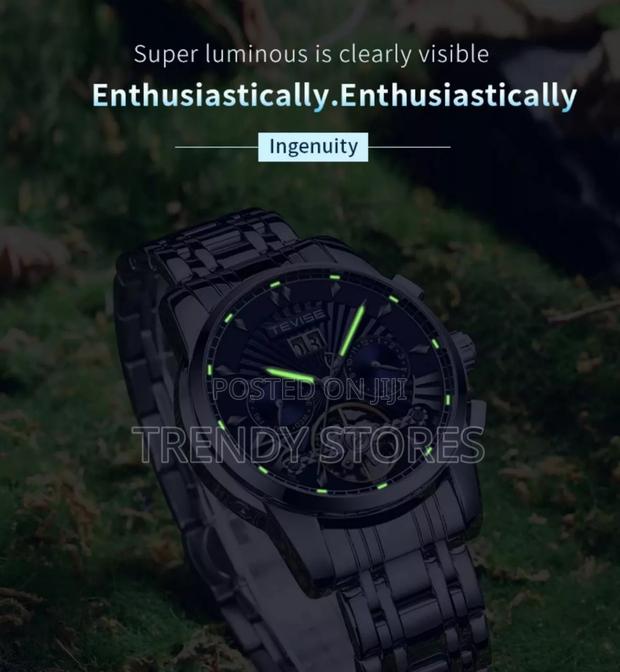 Black Tevise Automatic Gents Watch - main view