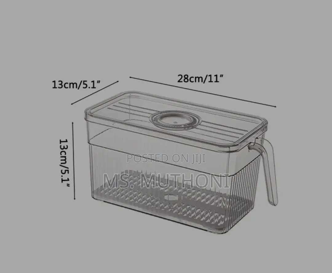 Refrigerator Storage Box Timekeeping Keep Fresh*