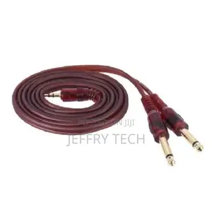 5m] 3.5mm 1/8" to Dual 6.5mm 1/4" TS Mono Stereo Audio Aux Y
