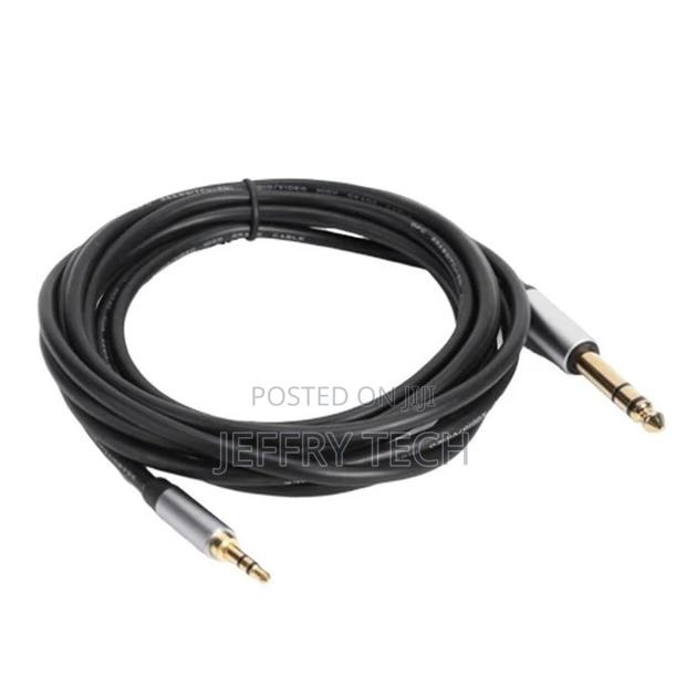 3.5mm Male to 6.35mm Male Jack Connector Audio Cable 1.5m