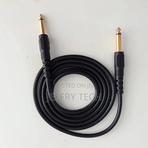 6.5 Mm to 6.5 Mm Jack Male to Male Audio Cable Speaker 1.5m