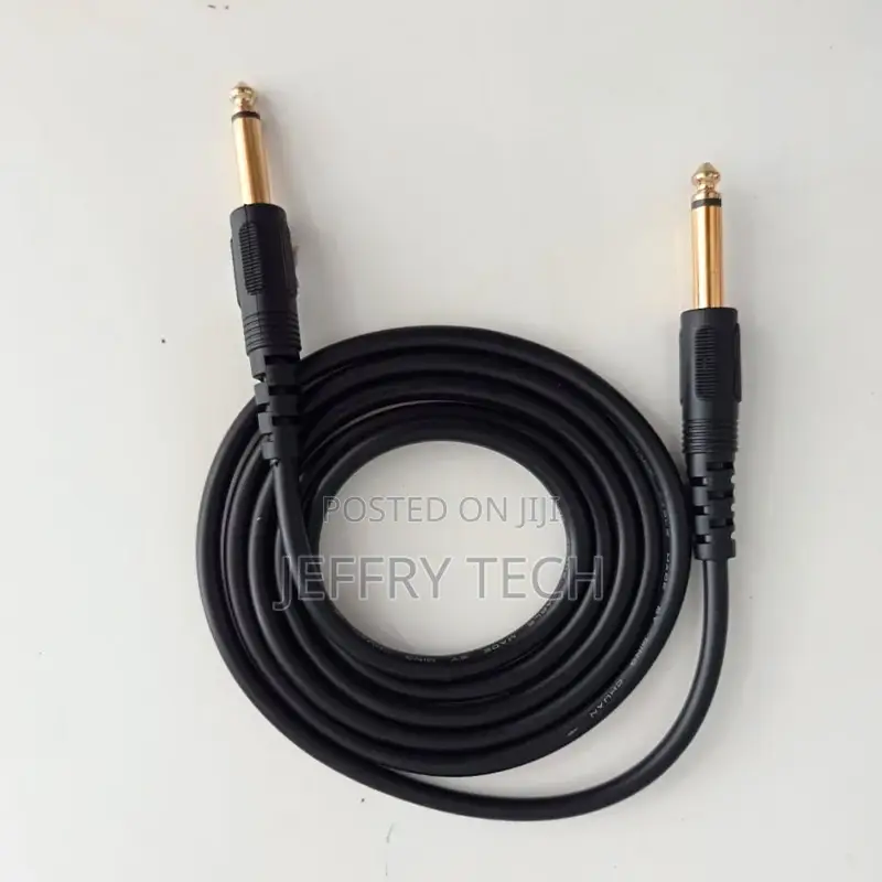 6.5 Mm to 6.5 Mm Jack Male to Male Audio Cable Speaker 1.5m