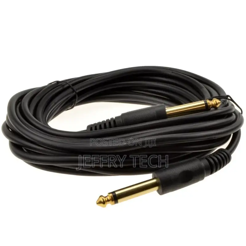 6.35mm 1/4inch Mono Jack Plug Guitar/Instrument Cable 10mtr