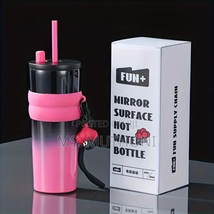710ml Stainless Steel Coffee Mug With Straw.