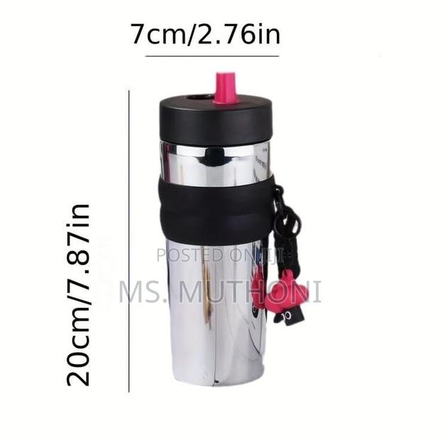 710ml Stainless Steel Coffee Mug With Straw. - thumbnail 10