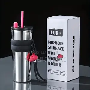 710ml Stainless Steel Coffee Mug With Straw.