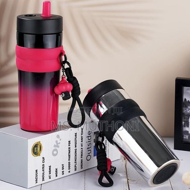 710ml Stainless Steel Coffee Mug With Straw. - thumbnail 8