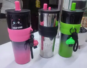 710ml Stainless Steel Coffee Mug With Straw.