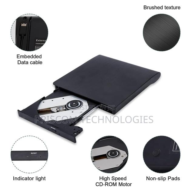 USB External CD-RW Burner DVD/CD Reader Player for Laptops
