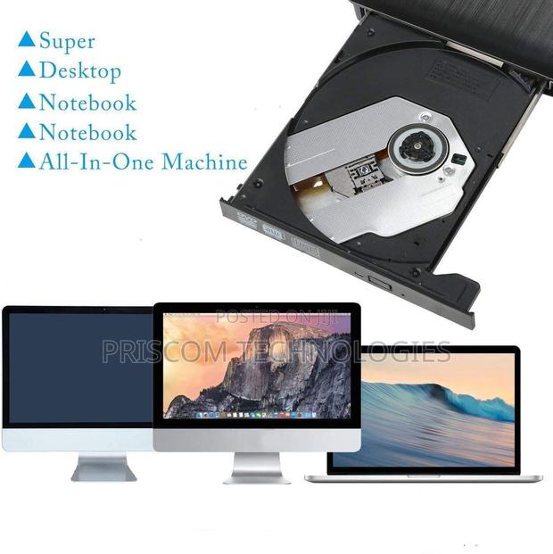 USB External CD-RW Burner DVD/CD Reader Player for Laptops - thumbnail 2