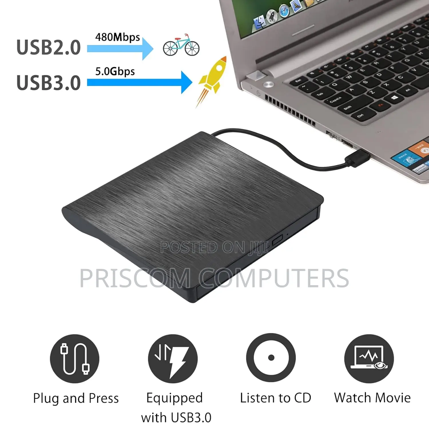 External CD/D Laptop Desktop PC Macbook Windows Linux