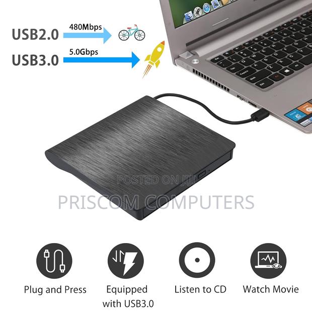 External CD/D Laptop Desktop PC Macbook Windows Linux - main view