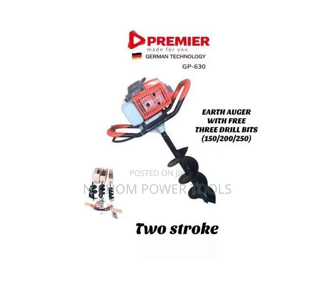 Premier Earth Auger With 3 Free Drill Bits