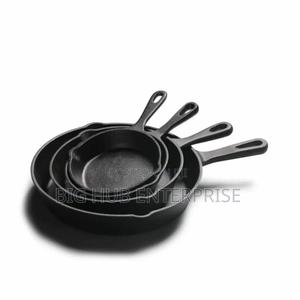 4pcs Cast Iron Skillet Set Heavy Iron Gauge - thumbnail 2