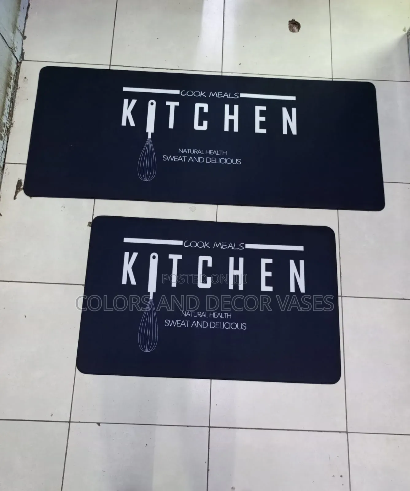 Kitchen Black Mats in Stock