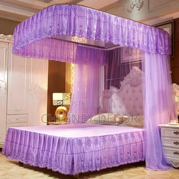 Purple Two Stand Mosquito Net - main view