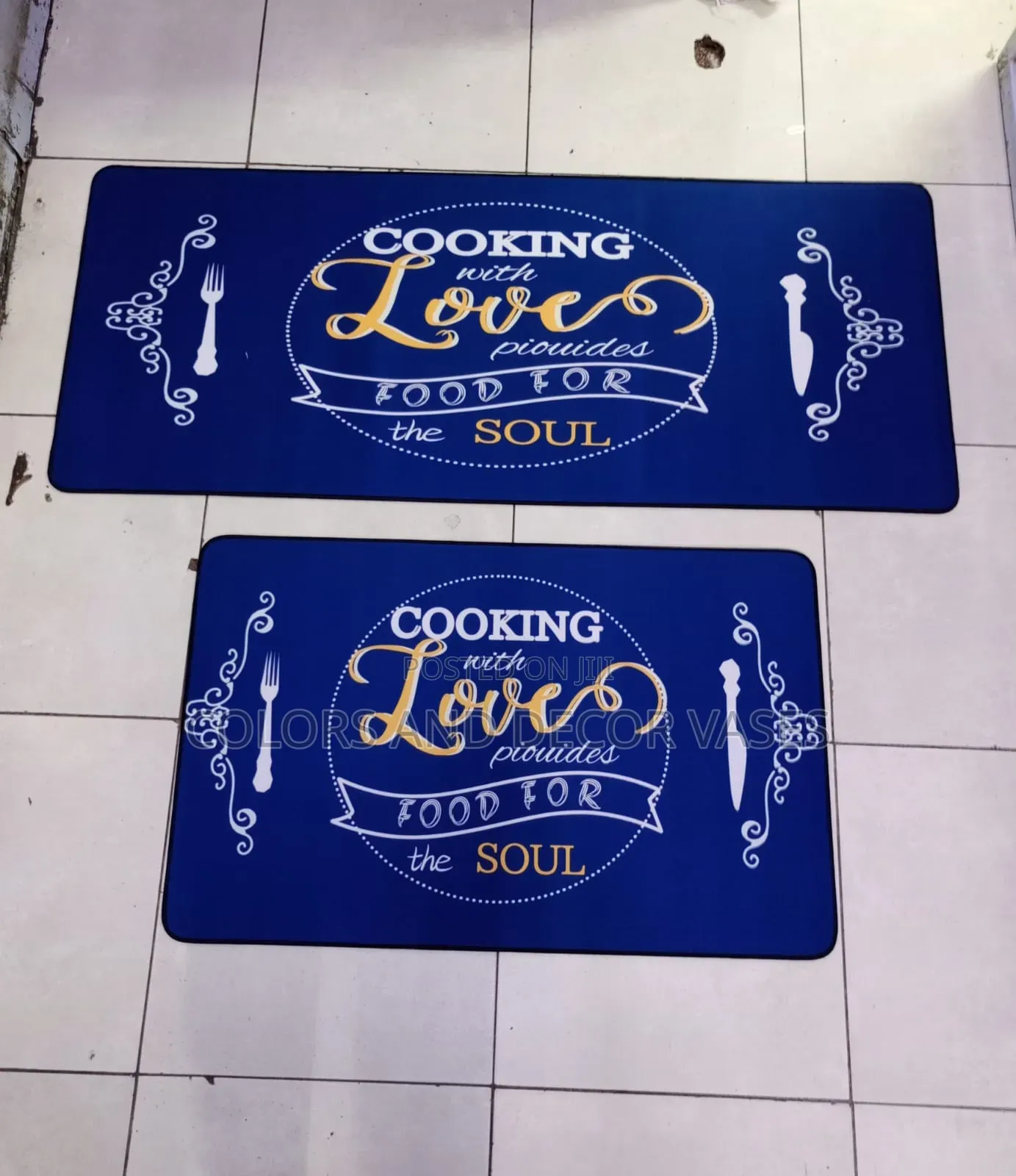 Cooking With Love Kitchen Mats