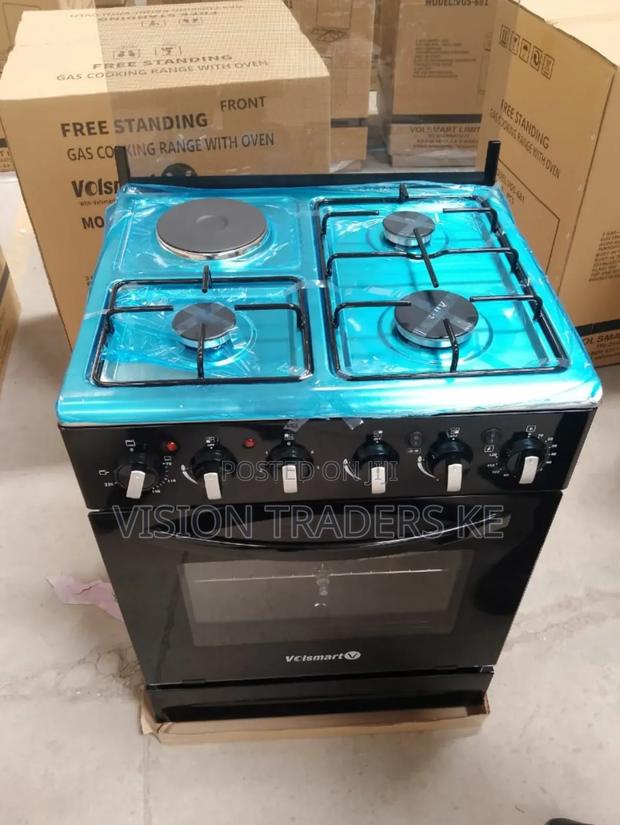 Volsmart 60*60cm 3+1 Standing Cooker With Electric Oven.