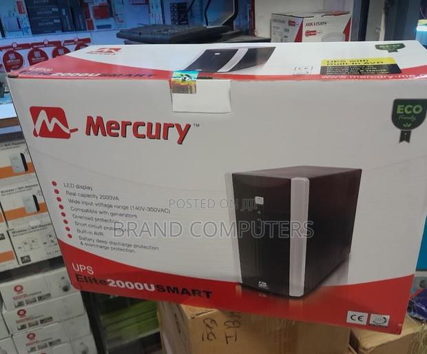 Mercury Elite 2000u Smart 2 KVA UPS 4 Outlets Port New