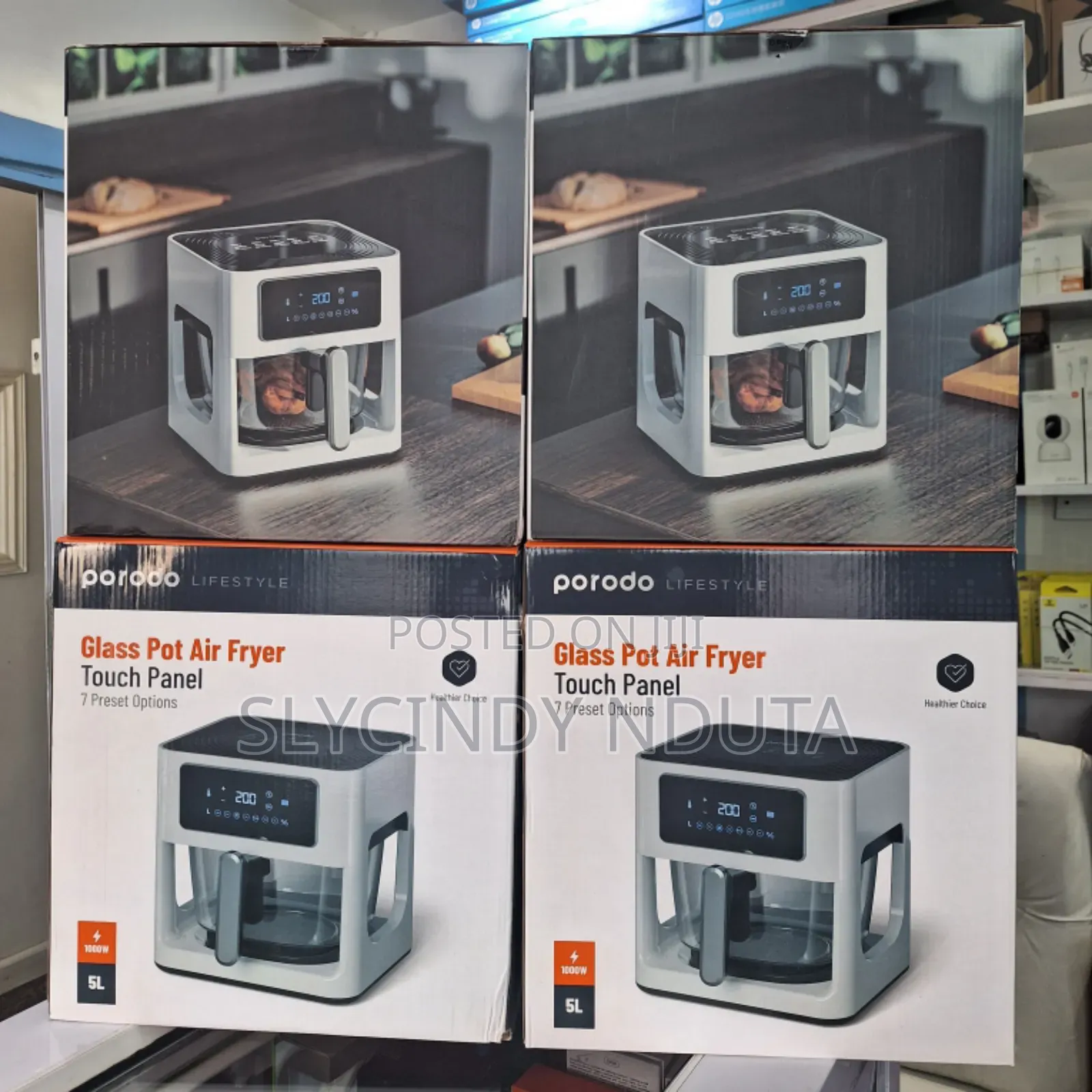 Porodo Glass Pot Air Fryer
