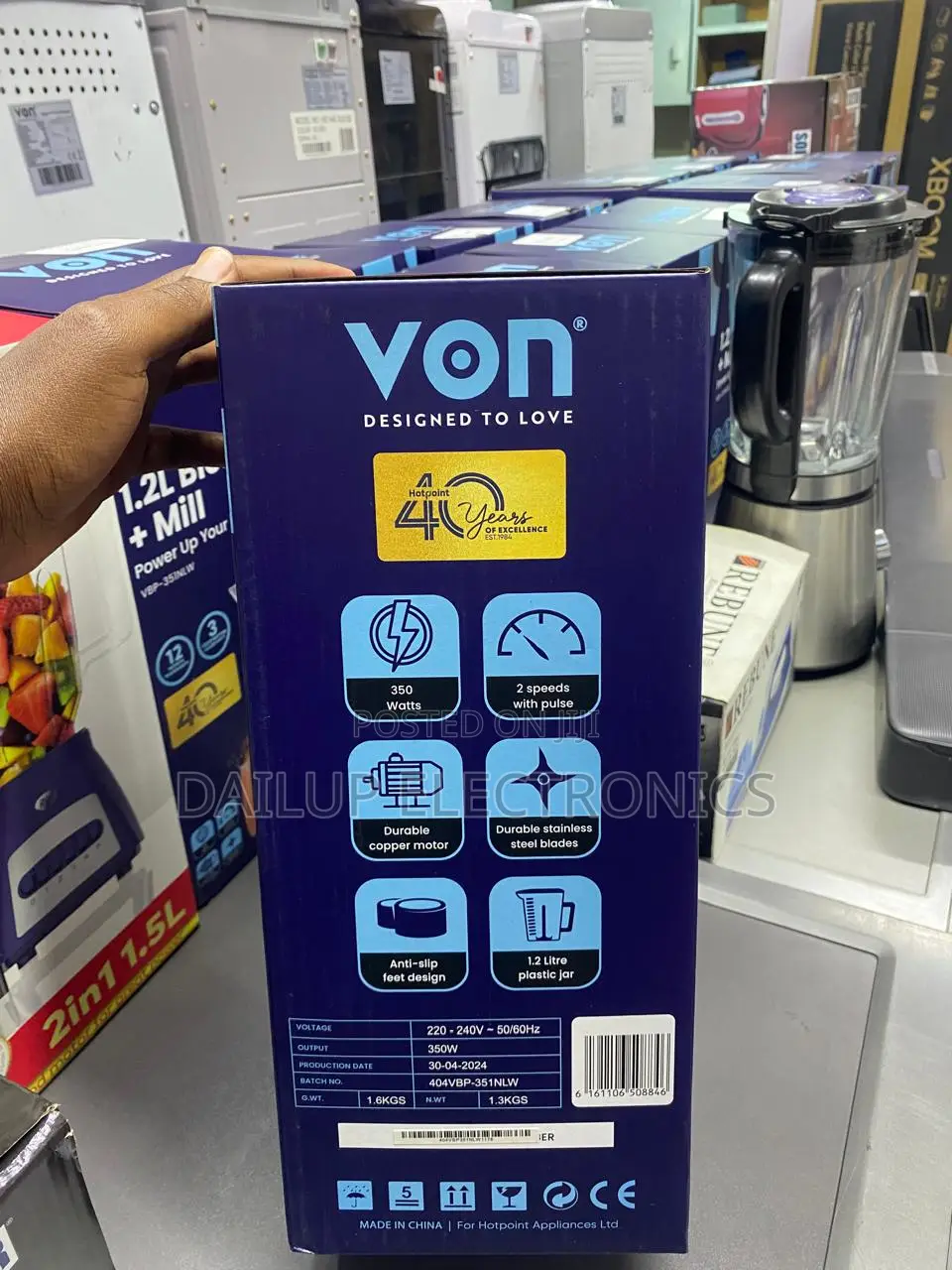 Von 1.2L Blender and Mill