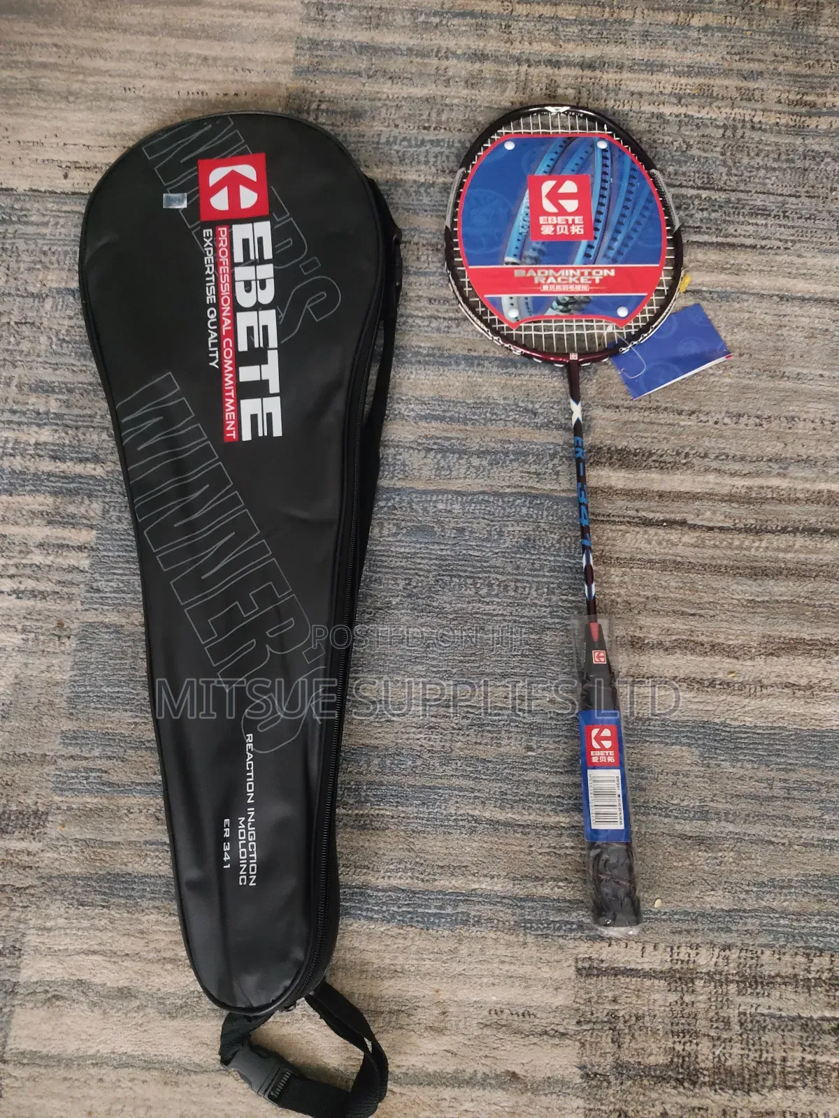 Ebete Badminton Racket Elite Level With Complete Bag