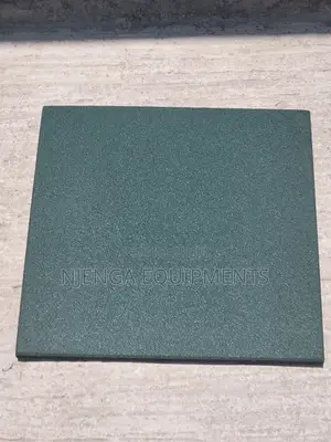 Impact-Resistant Rubber Tiles Green