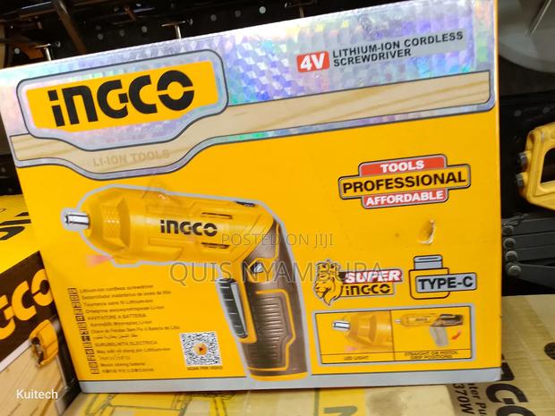 Cordless Screwdriver, Ingco Lithium Ion Cordless - thumbnail 2