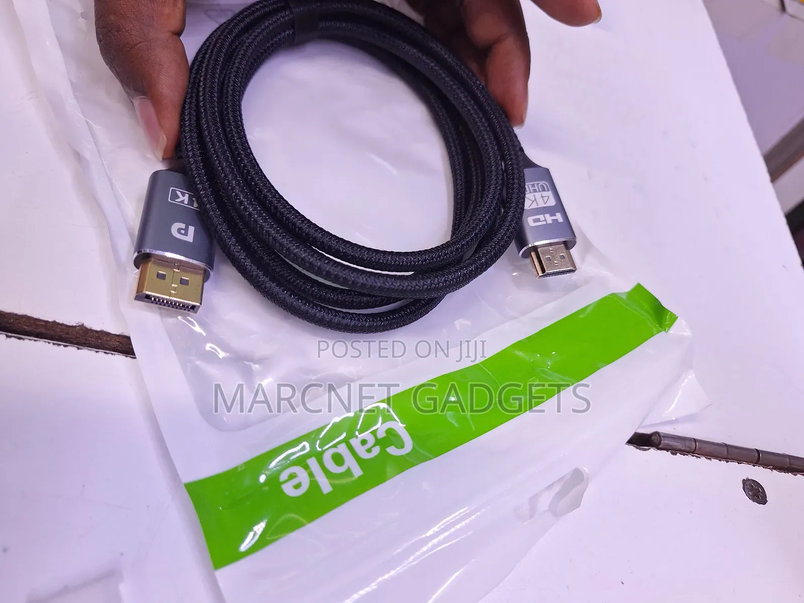 Braided High Speed Metallic Ends Display to Hdmi Cable in Nairobi