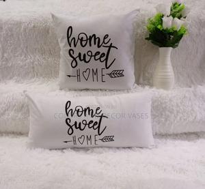White HOME SWEET HOME Throw Pillows - thumbnail 2