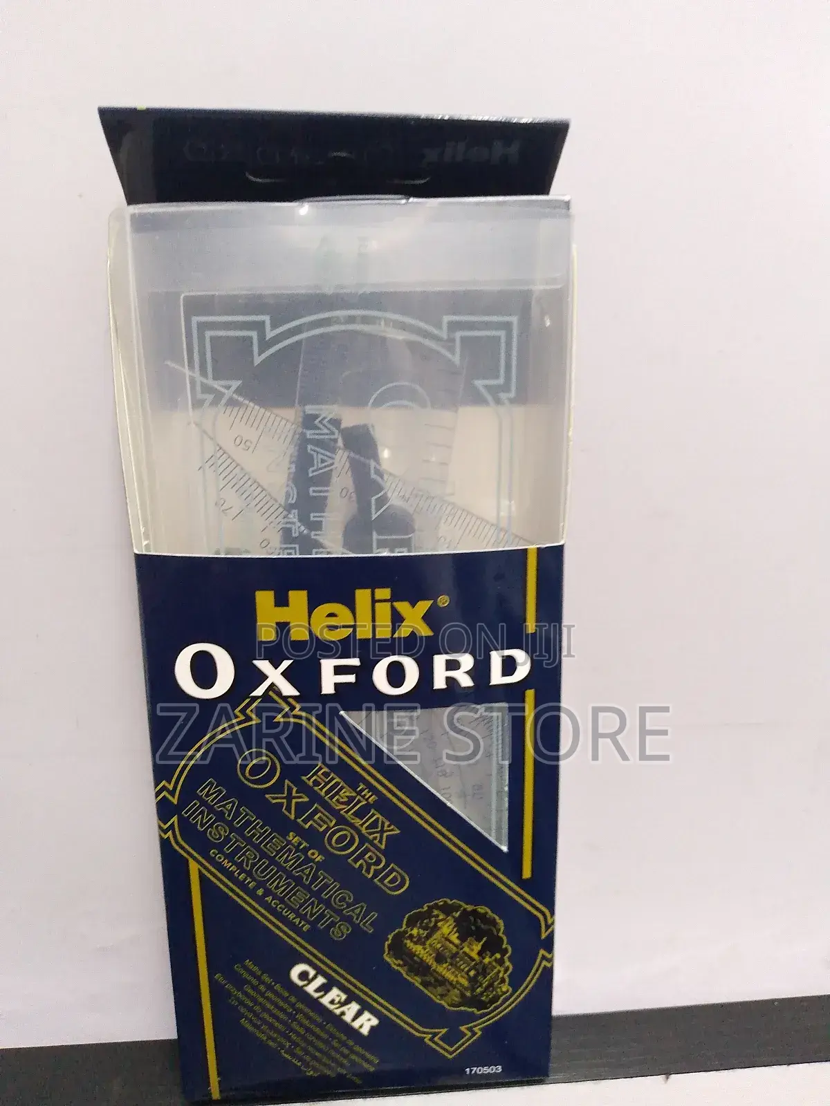 Helix Oxford Set of Mathematical Instrument Clear Casing